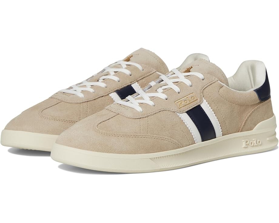 

Кроссовки Polo Ralph Lauren Heritage Aera Suede Sneakers, цвет Milkshake/Navy/White, Белый, Кроссовки Polo Ralph Lauren Heritage Aera Suede Sneakers, цвет Milkshake/Navy/White