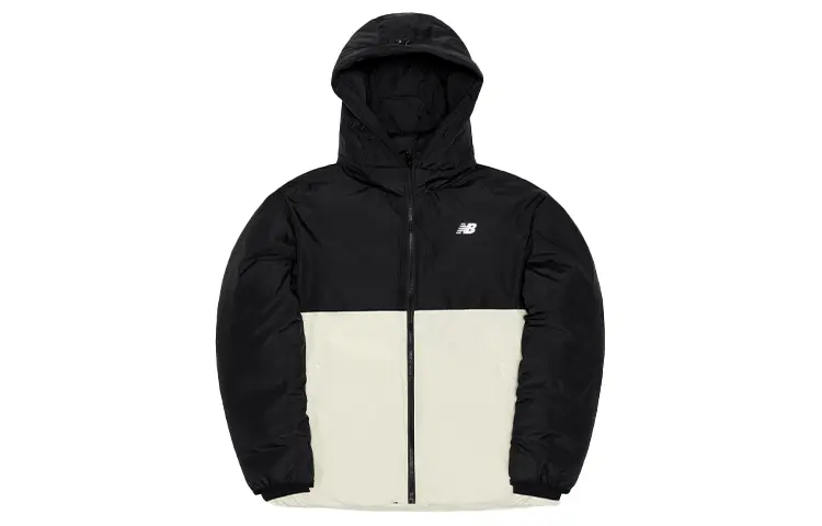 

Куртка пуховая мужская черно-белая New Balance, Черный, Куртка пуховая мужская черно-белая New Balance