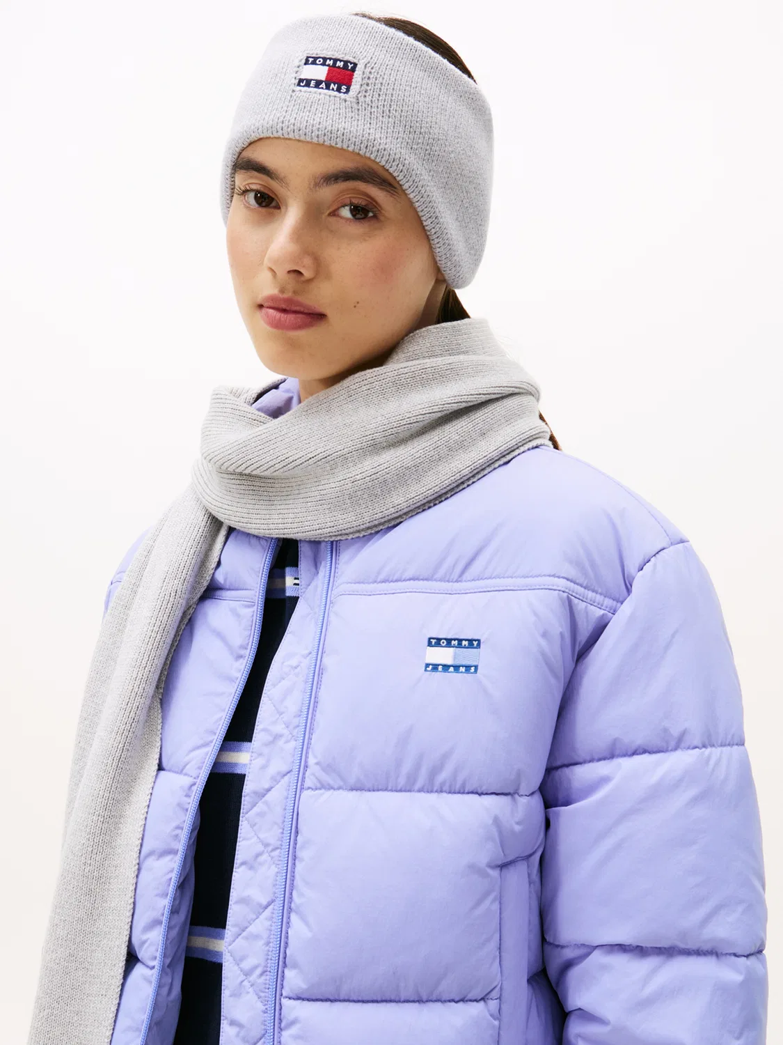 Повязка на голову 'Наследие' Tommy Jeans, Grey — фото 4