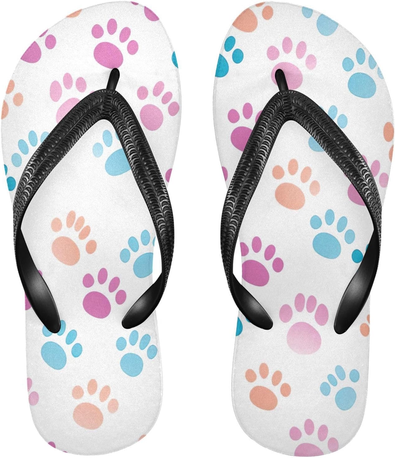 

STAYTOP Милые шлепанцы и сандалии с отпечатками кошачьих и собачьих лап, мужские и женские, пляжные тапочки, шлепанцы для душа