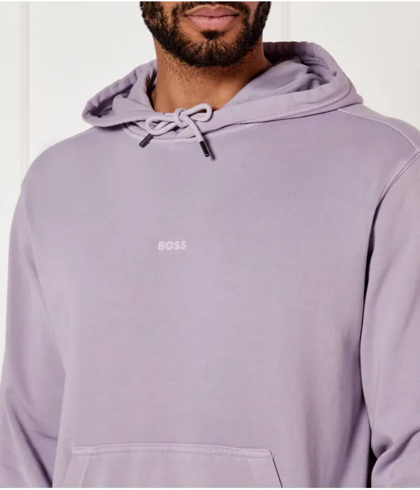 Толстовка we_dye_hood Regular fit Boss Orange, фиолетовый — фото 4