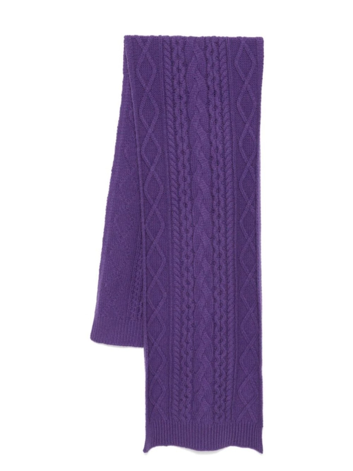 

Eric Bompard шарф Cables, фиолетовый