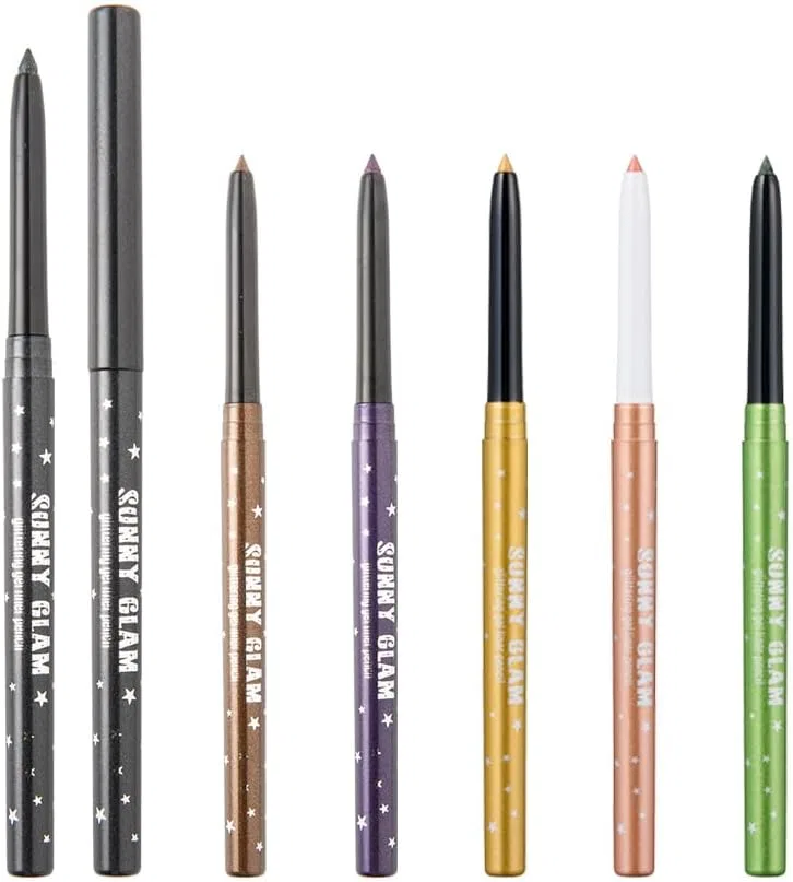 Подводка для глаз Prorence Sunnygram Glitter Gel Liner Pencil, 02 Black