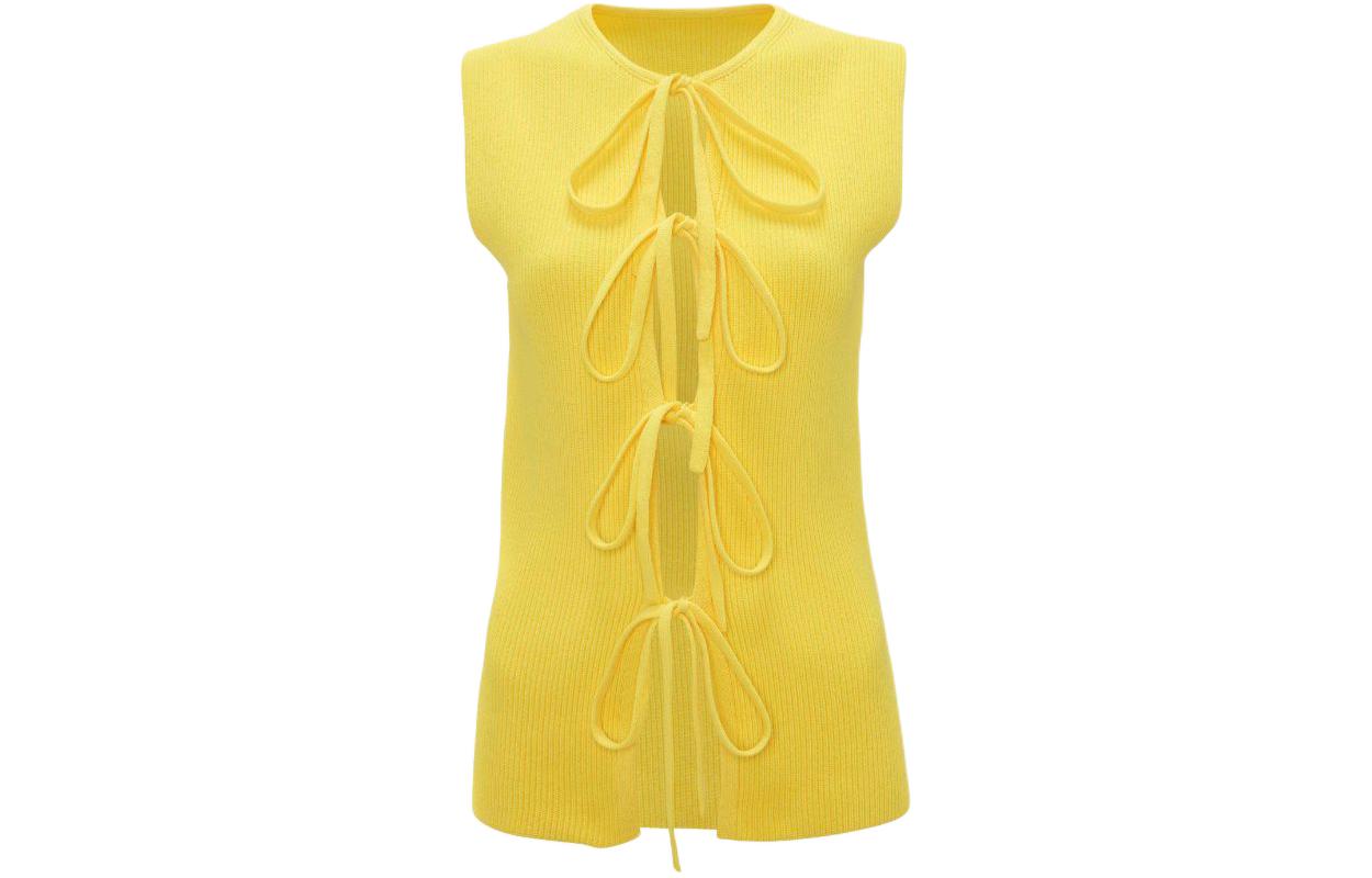 

Топ рифленый на шнуровке JW Anderson, желтый