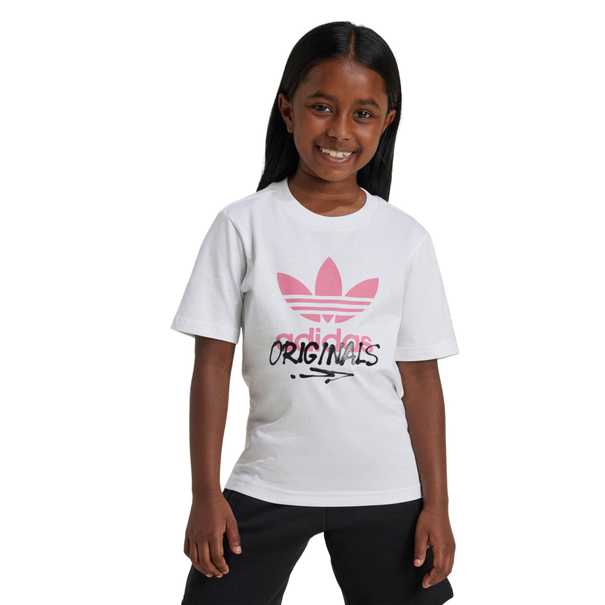 Футболка детская Adidas Originals, белый — фото 3