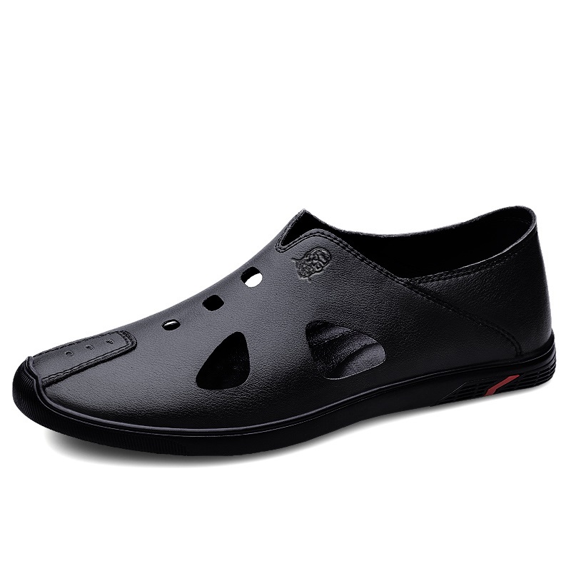 

Мужские повседневные кроссовки LAORENTOU низкие черно-бело-коричневые