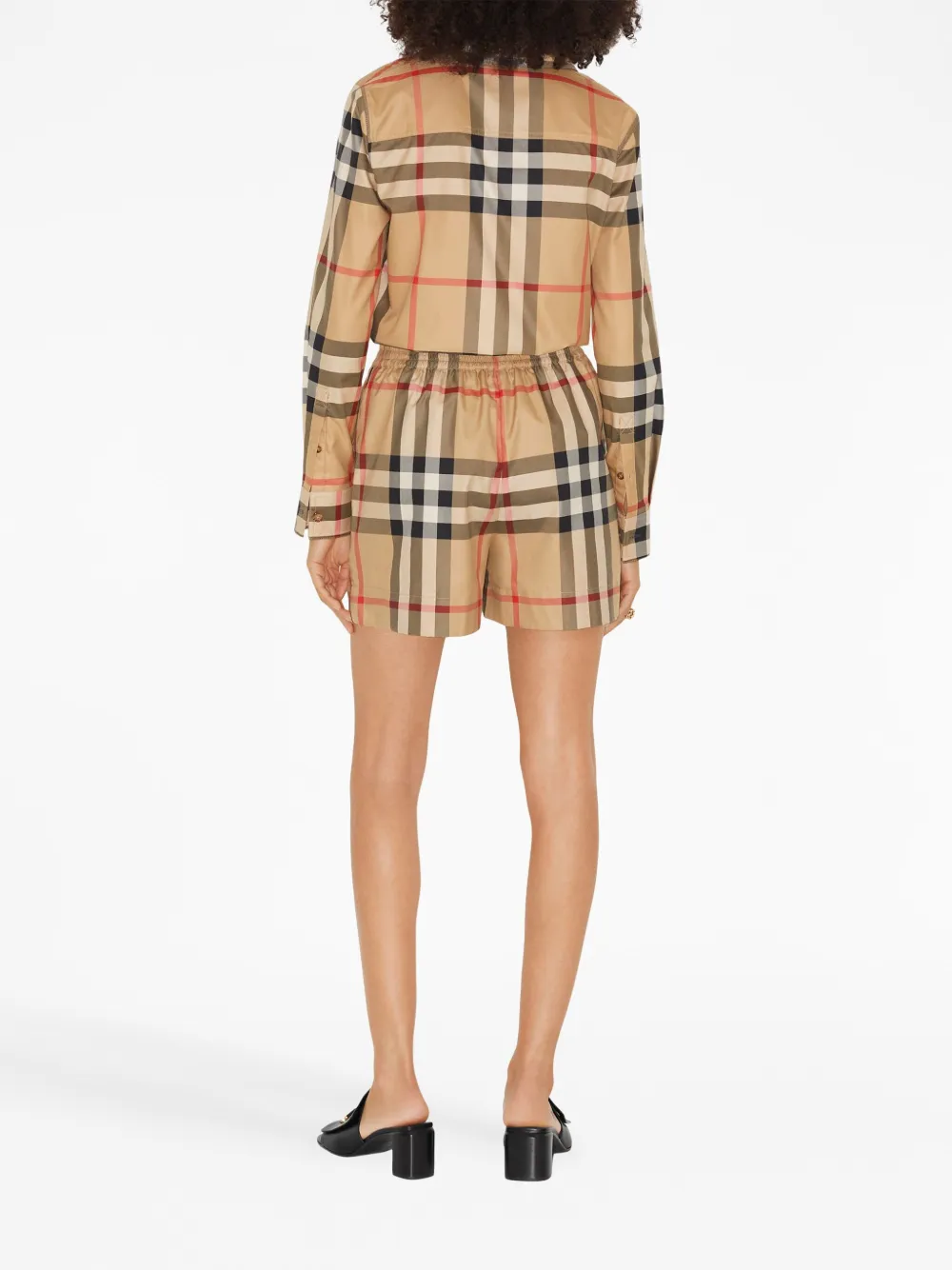 Шорты Vintage Check BURBERRY, летние, нейтральные — фото 3