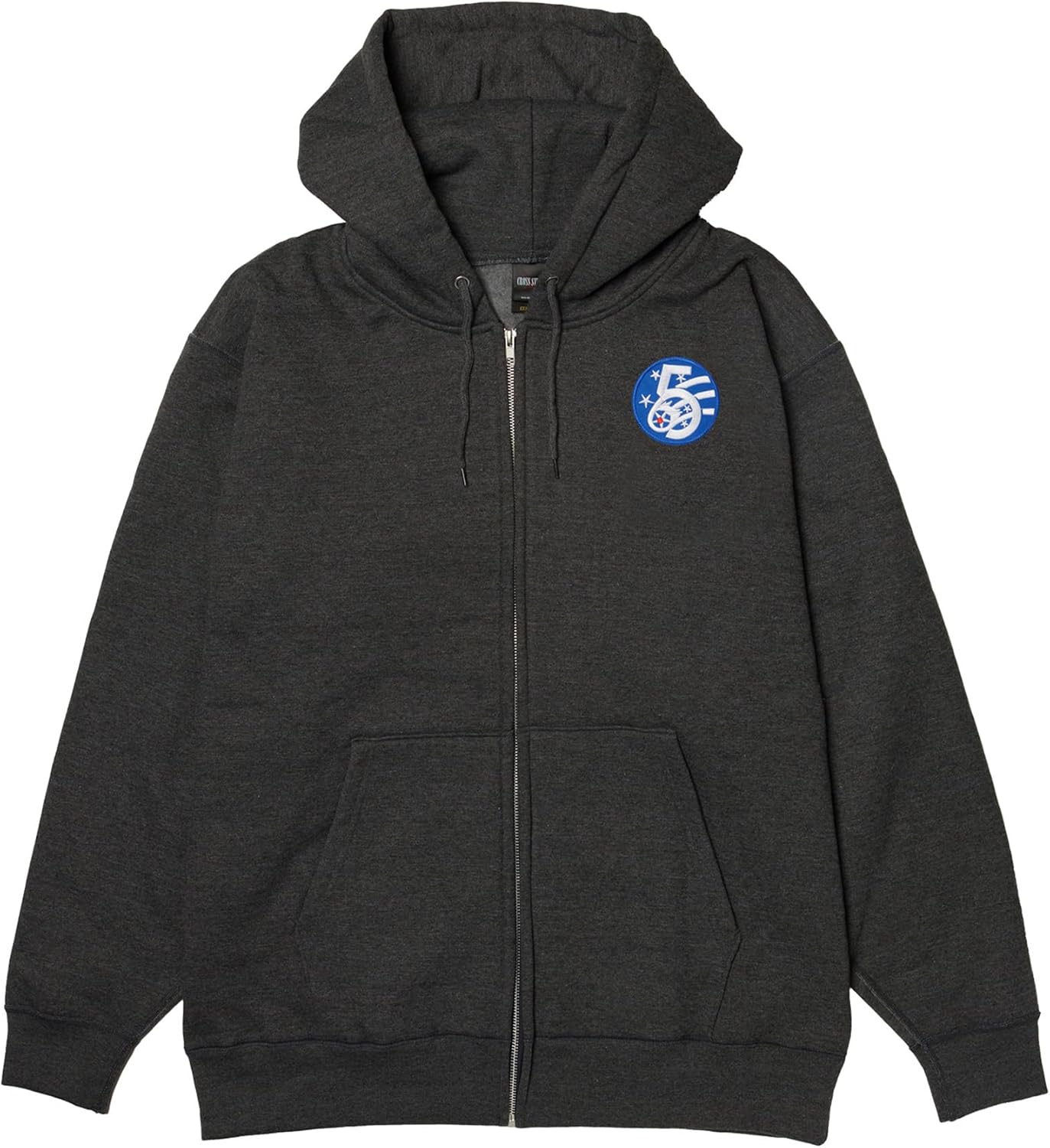 

Толстовка с капюшоном в стиле F, нашивка с гербом армии США, флисовая подкладка, толстовка на молнии, цвет угольно-серый F-Style