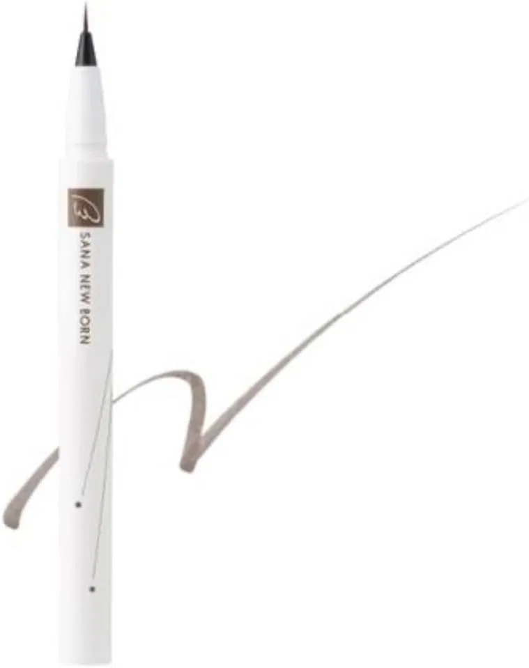 Подводка для бровей Sana New Born Shooting Liquid Eyebrow 01 Серо-коричневый — фото 2