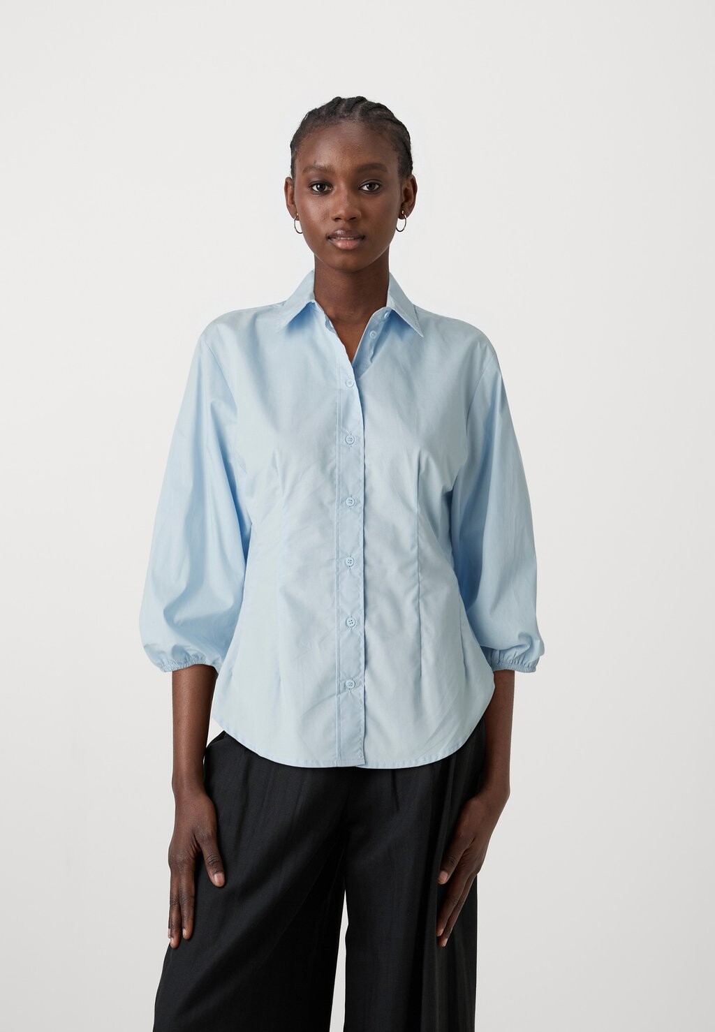 

Блузка на пуговицах SLFELISE Selected, светло-голубой