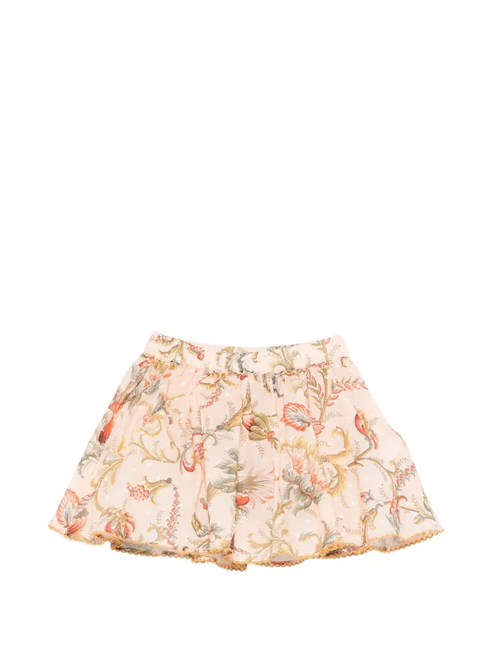 Юбка с цветочным принтом Etro Kids, розовый