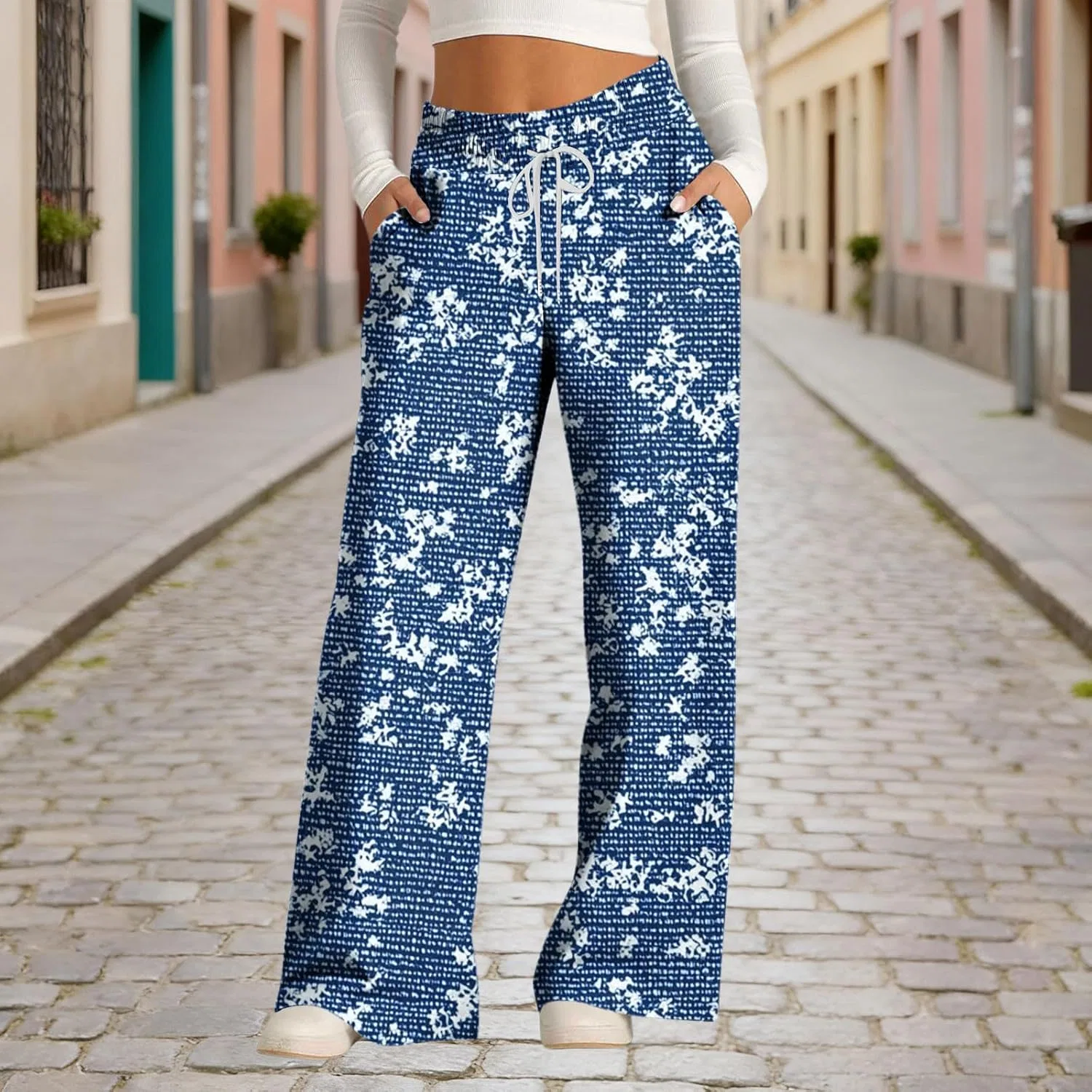 Джинсы Wide Leg, Navy-15 — фото 2
