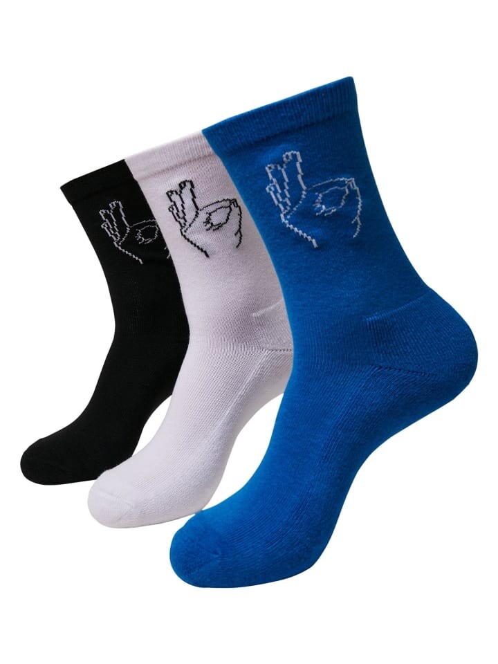 

Носки Mister Tee, цвет black/white/blue