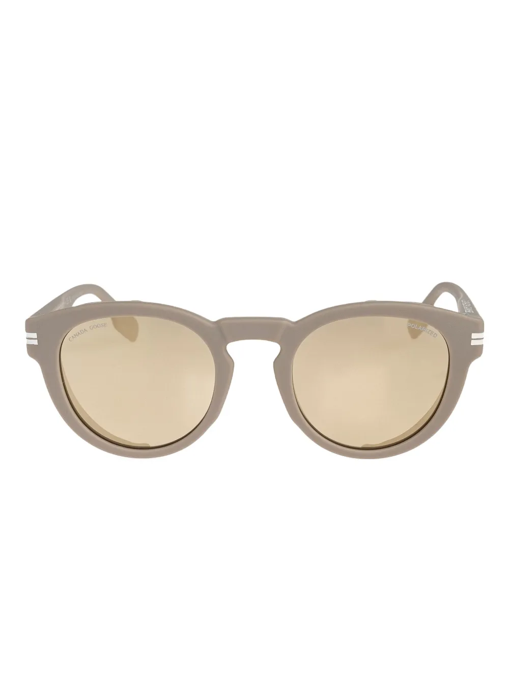 

Солнцезащитные очки Salar в круглой оправе в полоску Canada Goose, серый