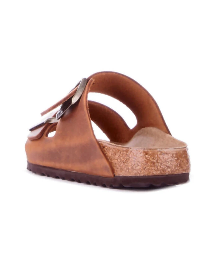 Сандалии Birkenstock Arizona Oiled Leather, коричневый — фото 2