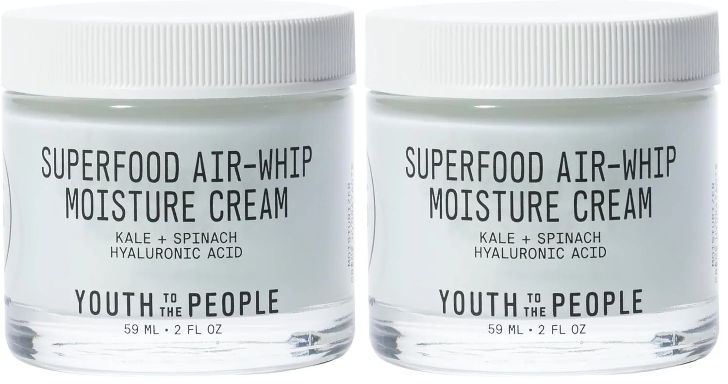 Крем для лица Youth To The People — Superfood Air-Whip Moisturizer - увлажняющий с капустой кале и зеленым чаем, гиалуроновая, 113.4 г
