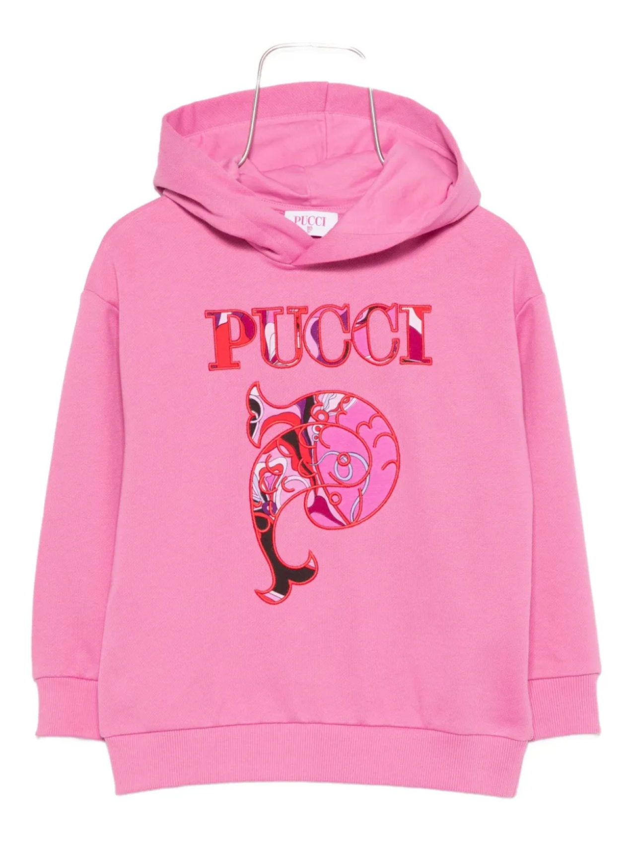 

Толстовка с капюшоном PUCCI Junior с логотипом, розовый