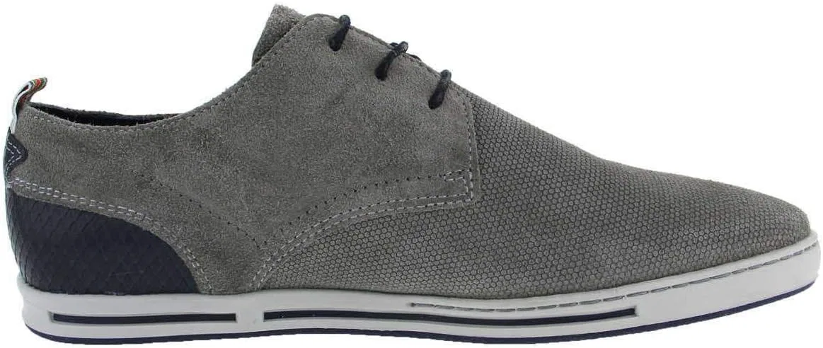 Туфли Adult HE Sporthalbschuh Glatte Sohle Herren Schnürschuh grau Coxx Borba, Graue Marine — фото 4