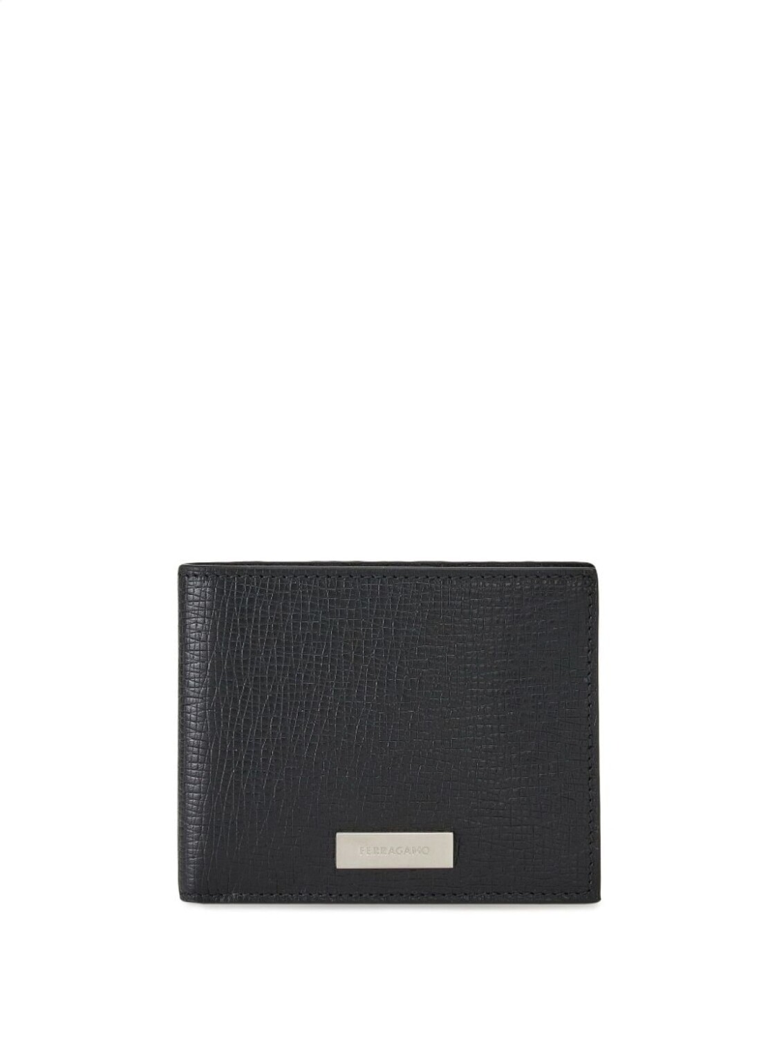 

Ferragamo фактурный кошелек с логотипом, черный