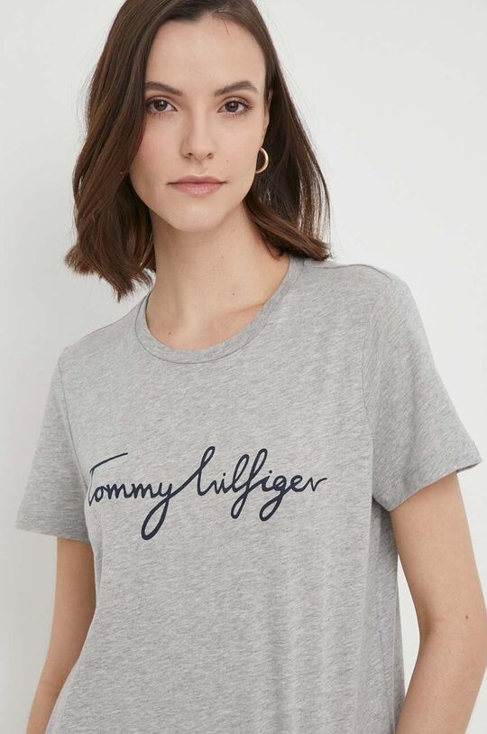 

Хлопковая футболка Tommy Hilfiger, серый