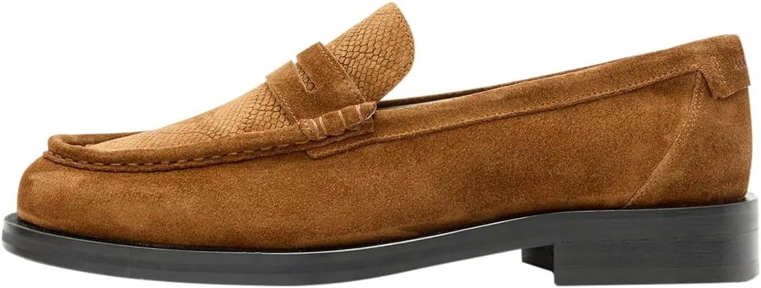 Лоферы мужские AllSaints Bloom замша, Tan Brown