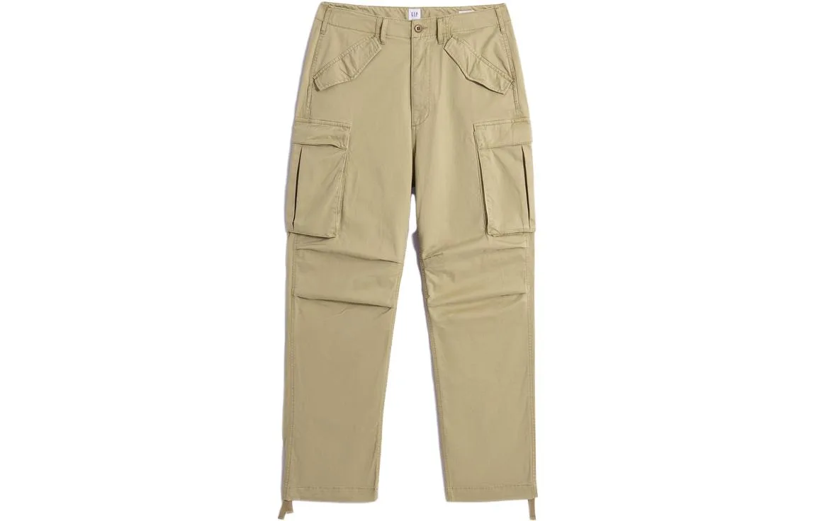 Повседневные брюки мужские умеренные карго GAP, Charcoal Black — фото 4