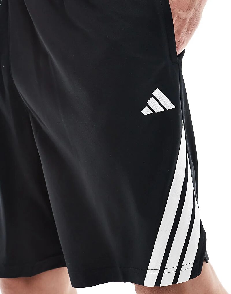 Шорты Adidas Basketball Legends с тремя полосками черного цвета Adidas Performance — фото 4