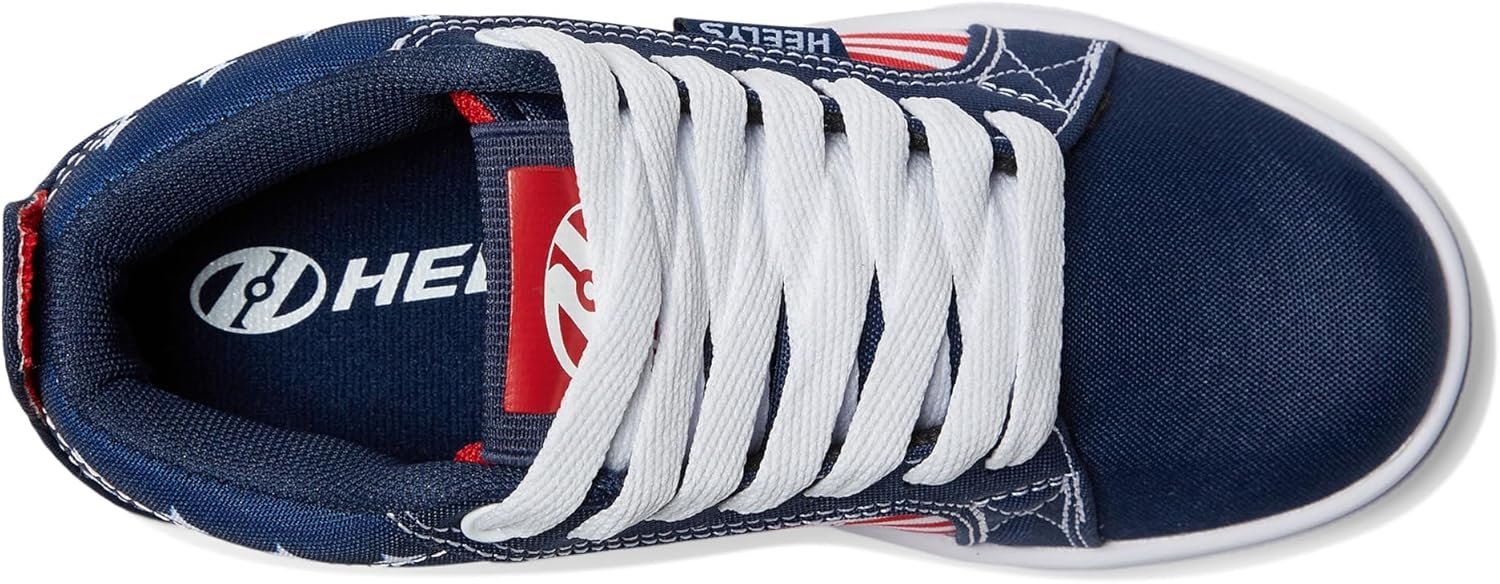 Кроссовки Racer Mid Heelys Унисекс, белый/красный/синий/темно-синий — фото 2