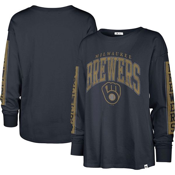 

Женская футболка с длинным рукавом '47 navy milwaukee brewers statement 47 Brand, Синий, Женская футболка с длинным рукавом '47 navy milwaukee brewers statement 47 Brand