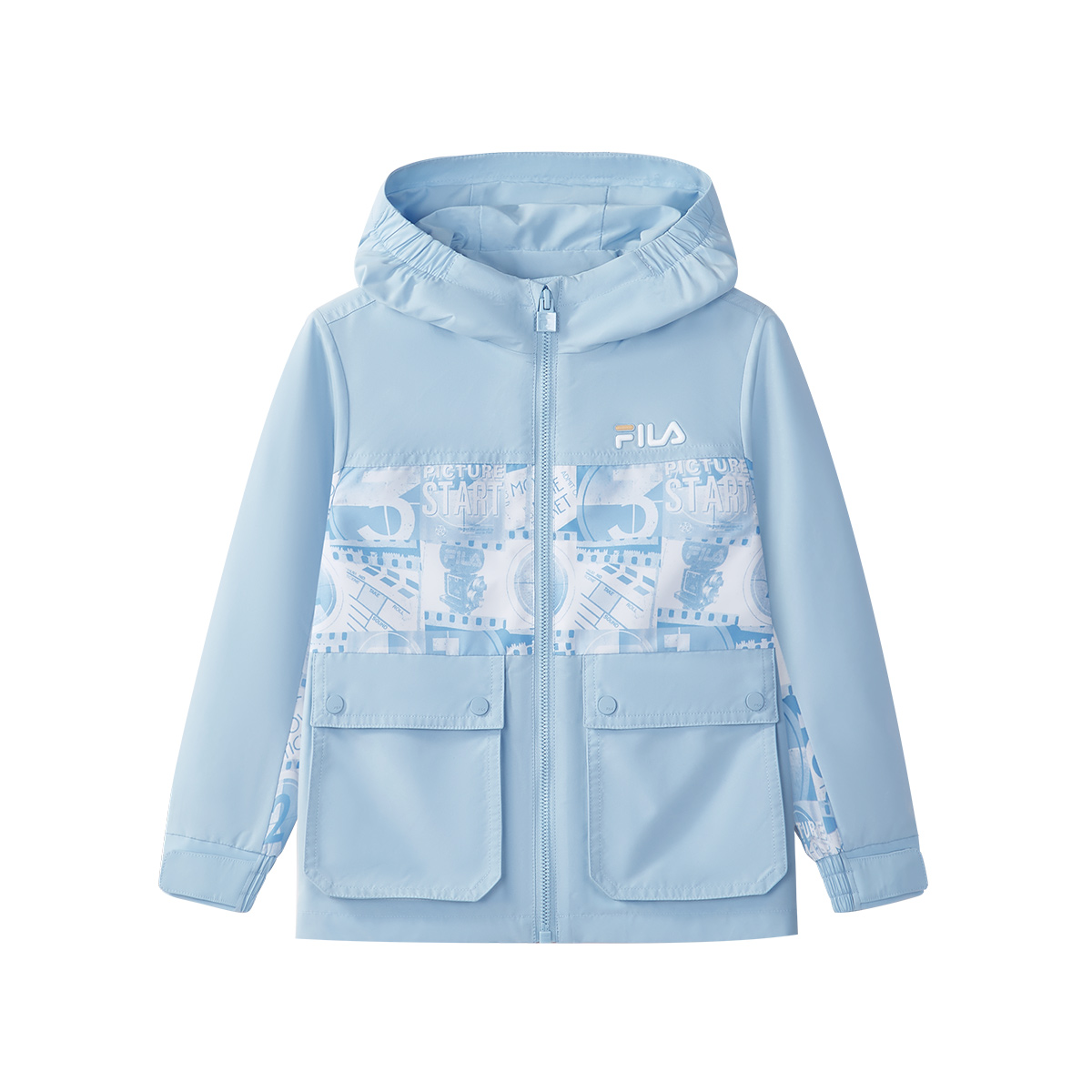 Куртки и пальто флисовые для детей 3-7 лет FILA KIDS, синий