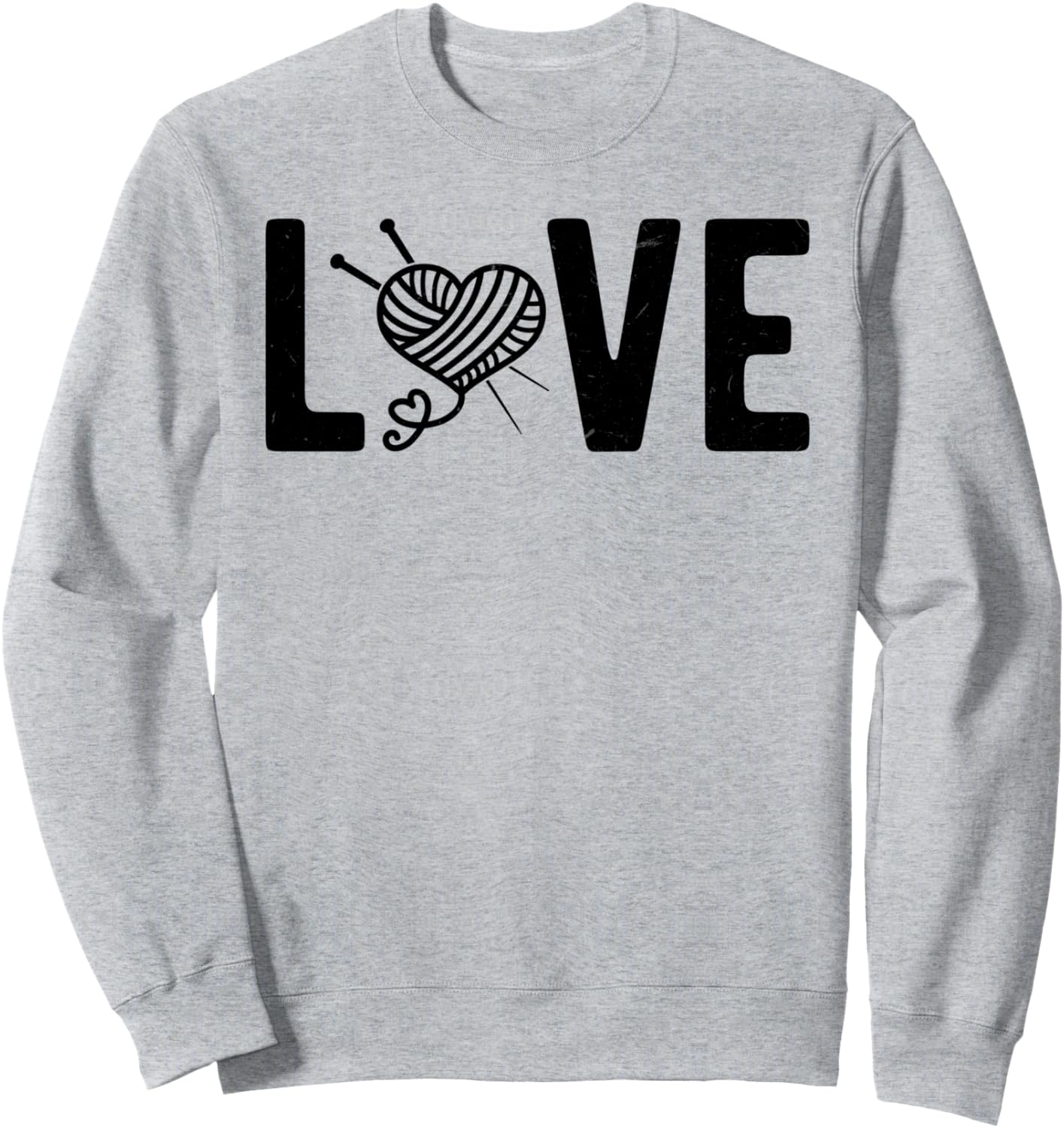 

Вязаная любовь. Толстовка для любителей вязания крючком Crochet Lover Crocheting Ideas, серый