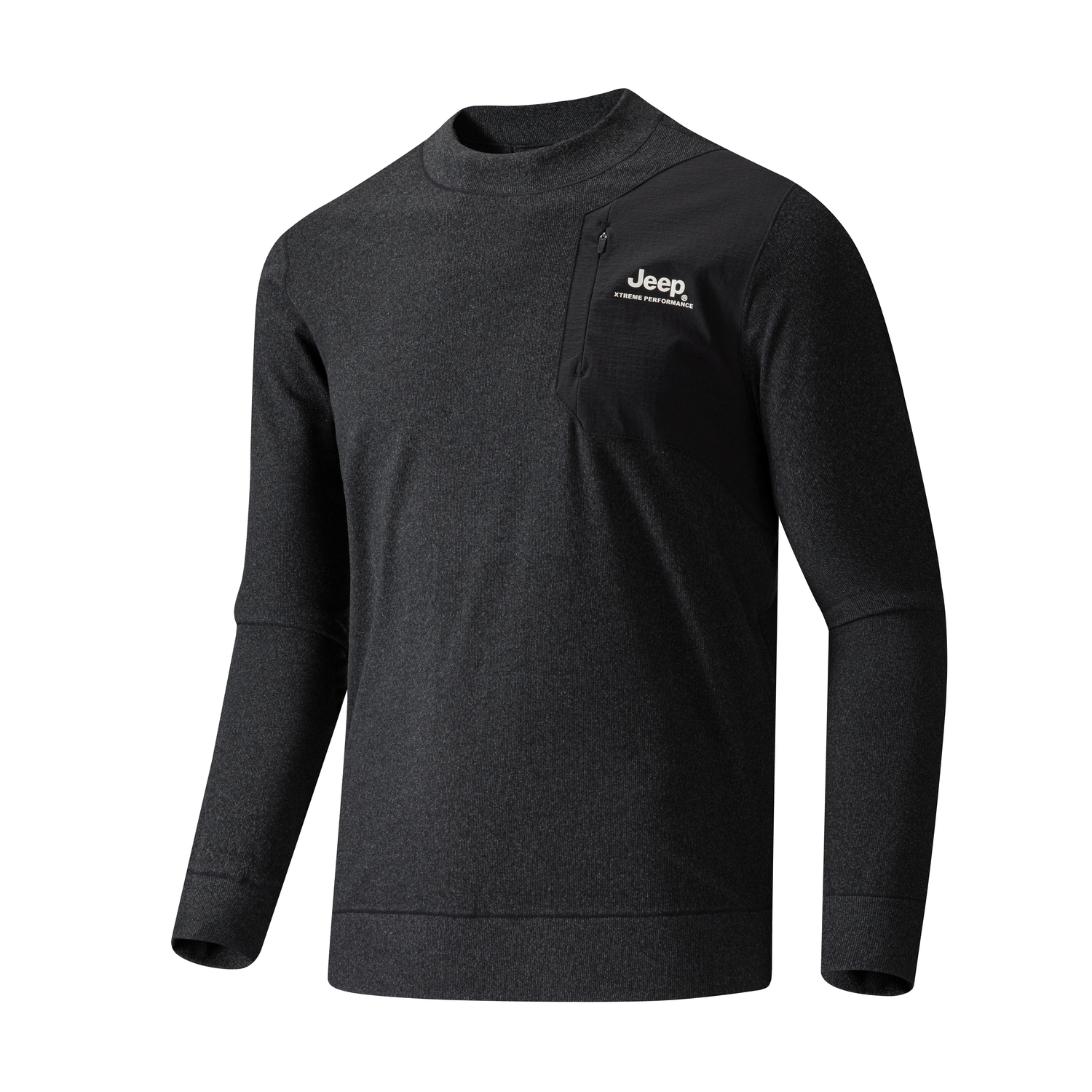 

Футболка Unisex Stand Collar Moderate Straight Fit Jeep, pure черный