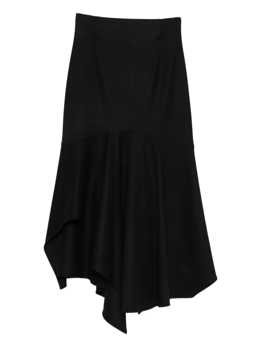 

Асимметричная юбка с воланами Alberta Ferretti, черный