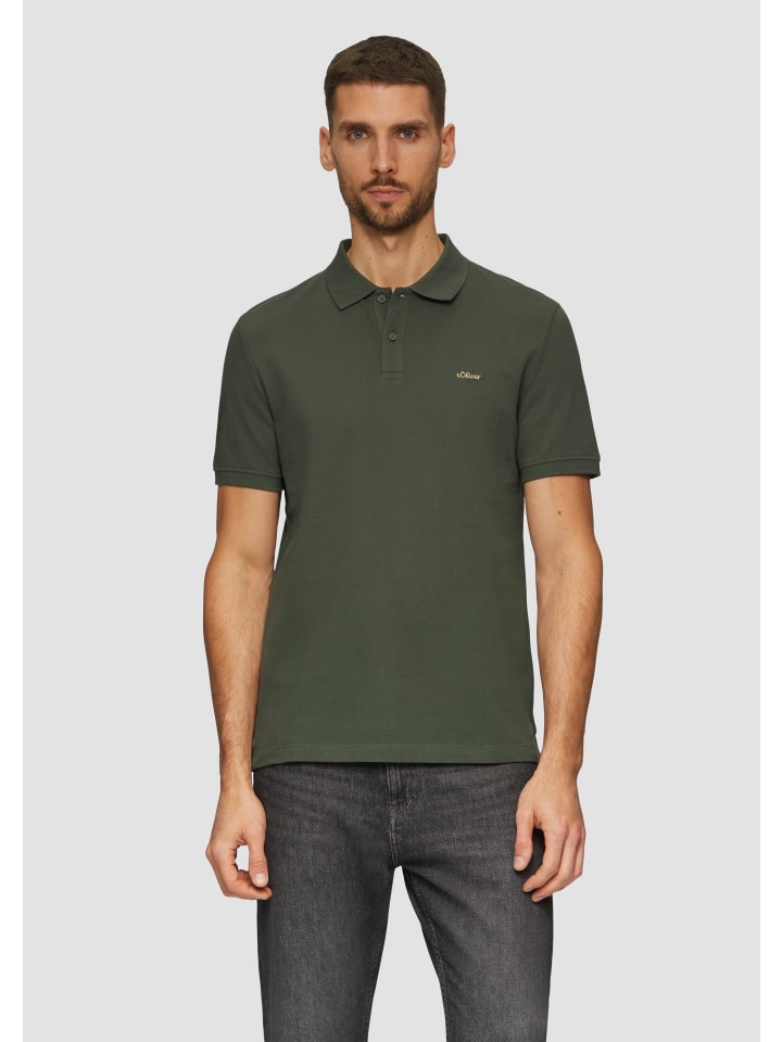 

Футболка s.Oliver Polo-Shirt kurzarm, оливковый