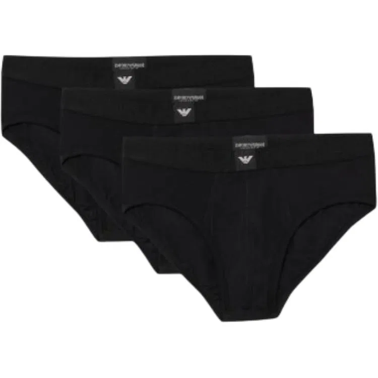 Боксеры 3 шт Emporio Armani черные