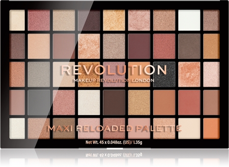 

Палитра пудровых теней для век Makeup Revolution Maxi Reloaded Palette, Large It Up 45× 1,35 g
