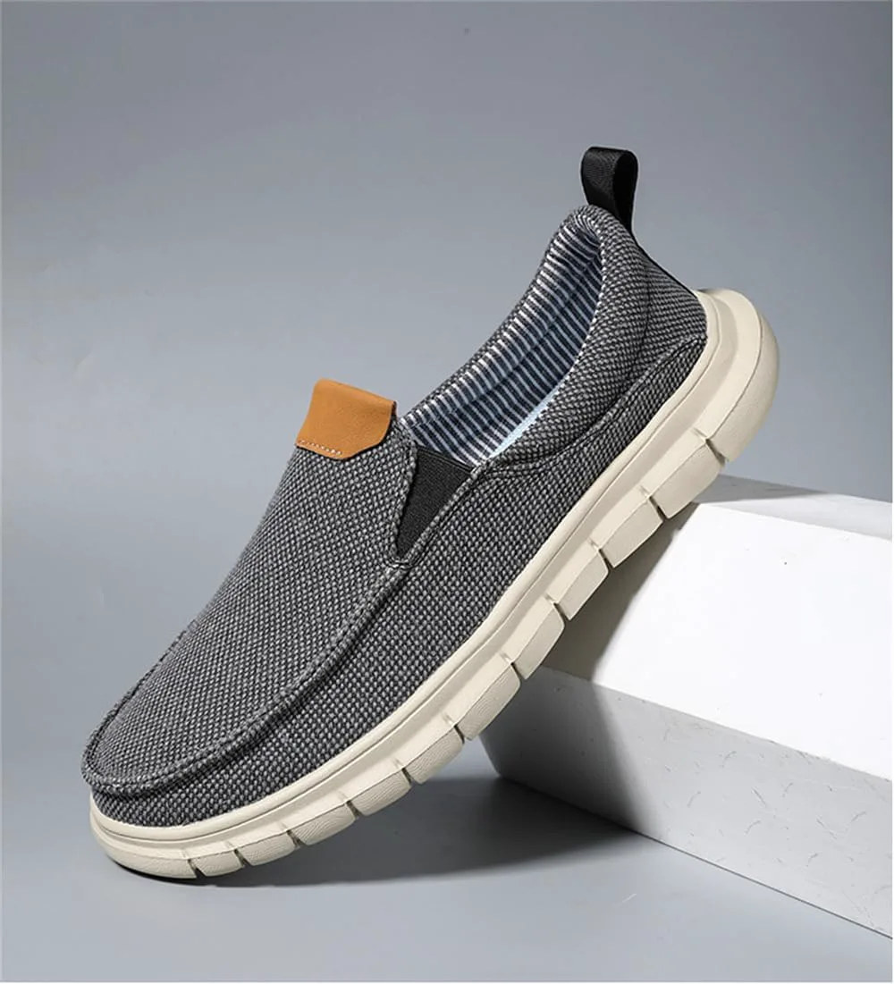 

Мужские мокасины без шнурков Легкие Дышащие Повседневные Обувь для Комфортной Ходьбы и Вождения Abborora, серый