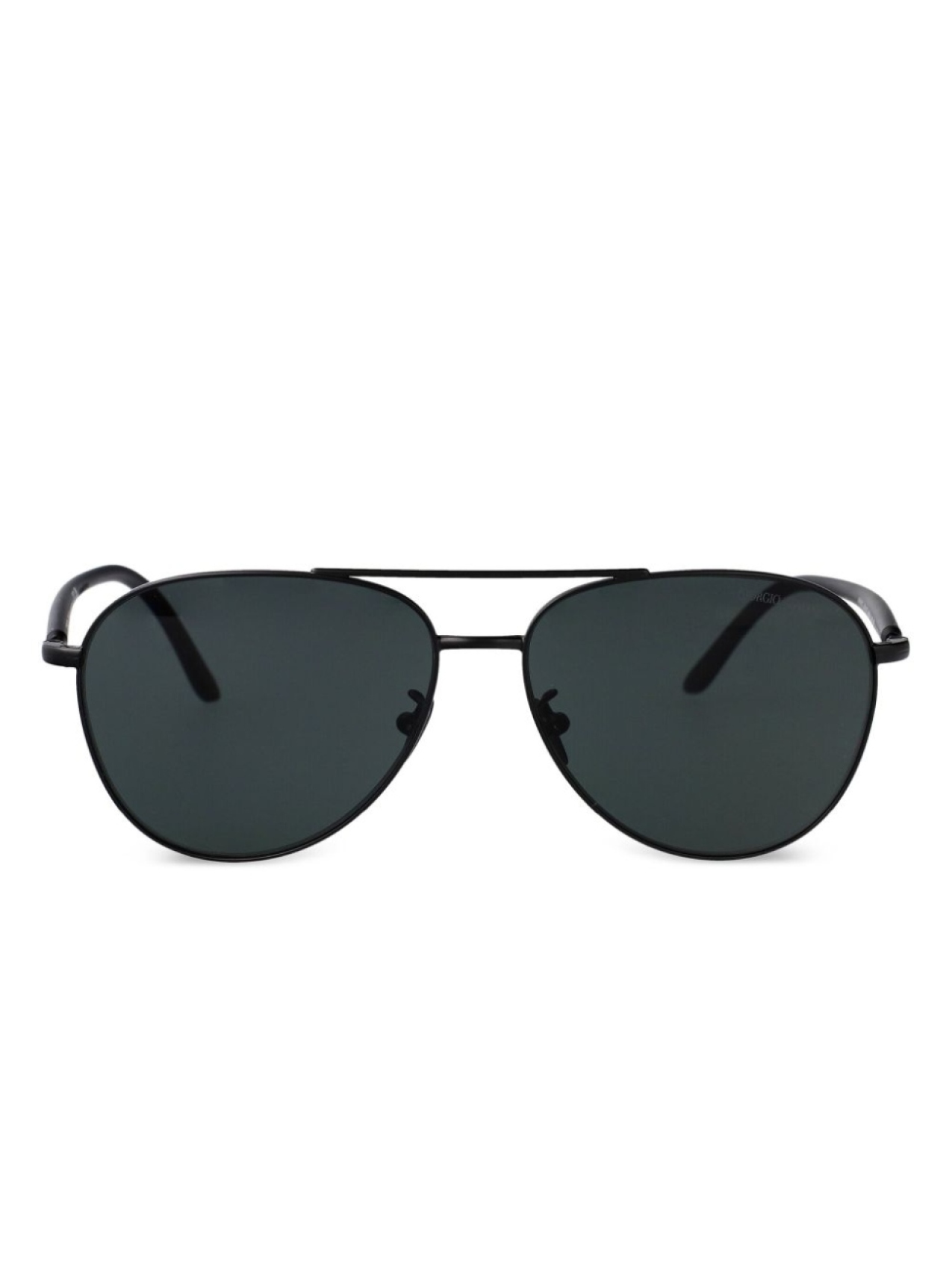 

Giorgio Armani солнцезащитные очки-навигаторы, черный