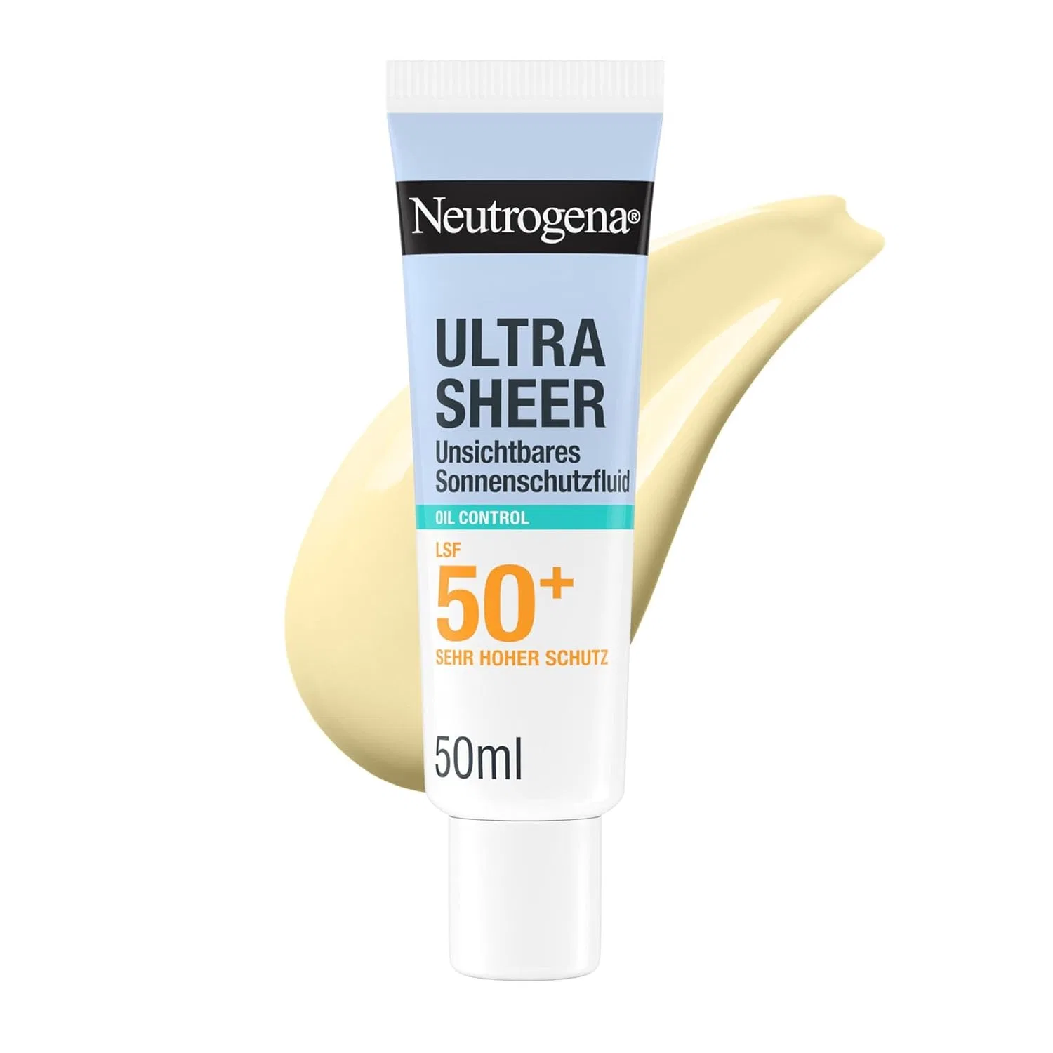 Солнцезащитный флюид «Ultra Sheer Invisible Oil Control» SPF50+ от Neutrogena Neutrogena