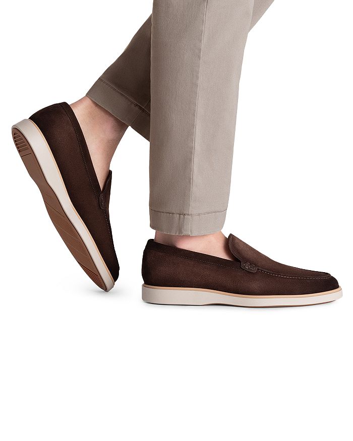 Мужские мокасины Lourenco Slip On Magnanni, коричневый — фото 2
