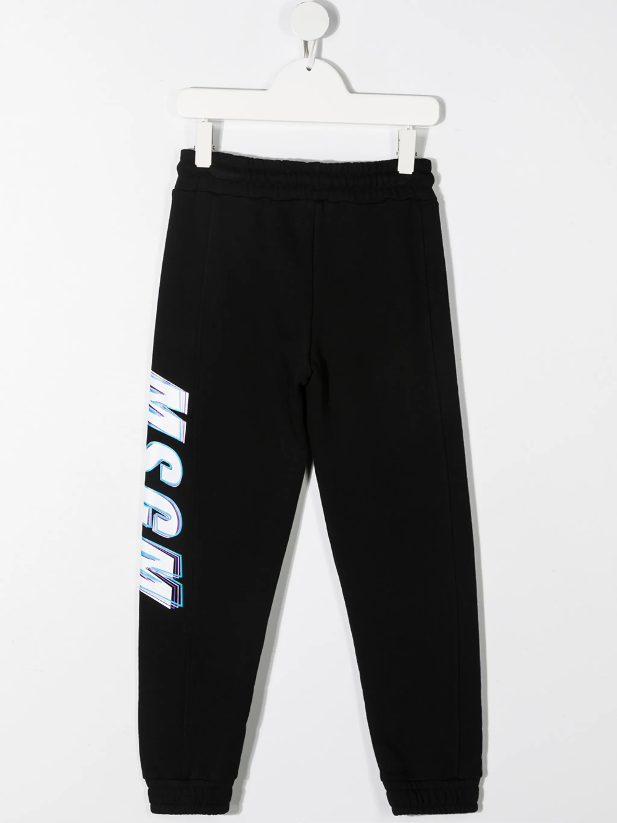 Спортивные брюки с кулиской и логотипом Msgm Kids, черный — фото 2