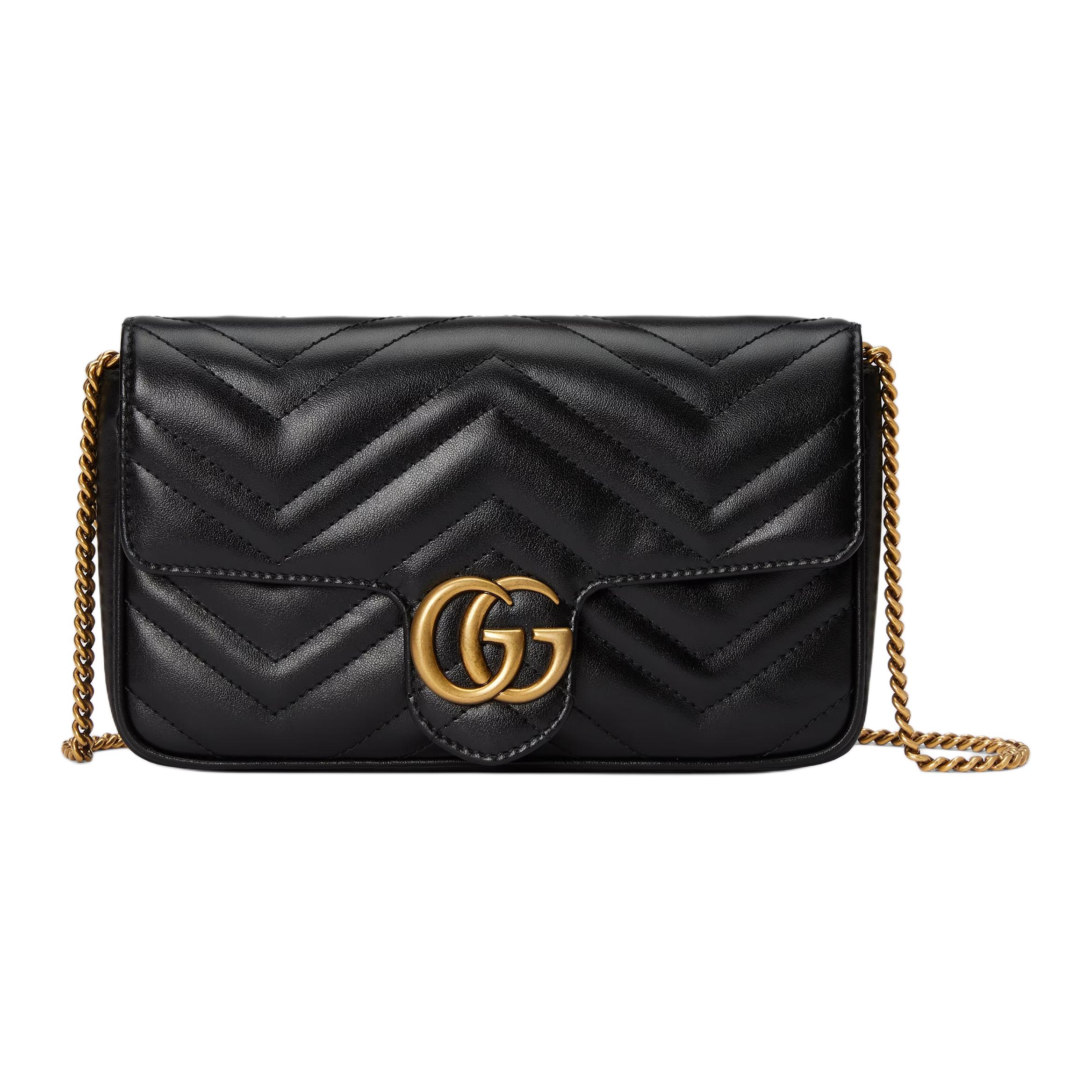 

GG Marmont Кожаная 2-в-1 Комбинированная Сумка, Мини Сумка Через Плечо, Женская ГУЧЧИ