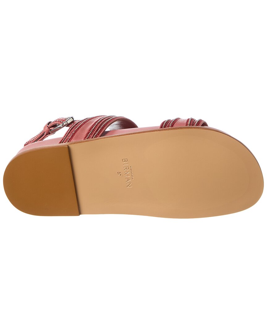 Alexandre Birman Clarita Sport Leather Sandal, розовый — фото 4
