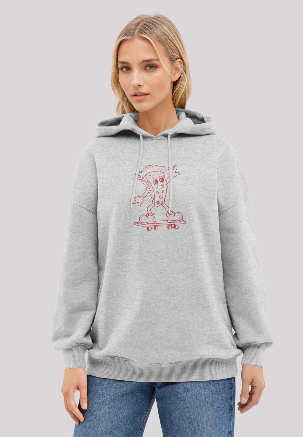 

Толстовка FRIDAY PIZZA CLUB - Hoodie F4NT4STIC, серый