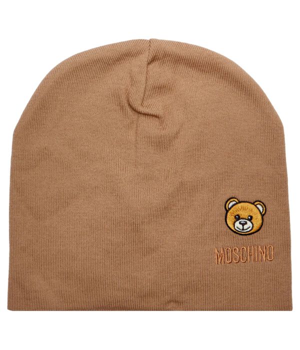 

Шапка шерстяная Moschino, коричневый