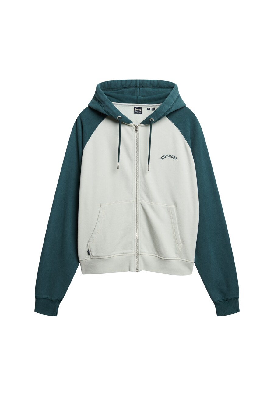 

Толстовка с капюшоном на молнии Superdry Essential, белый