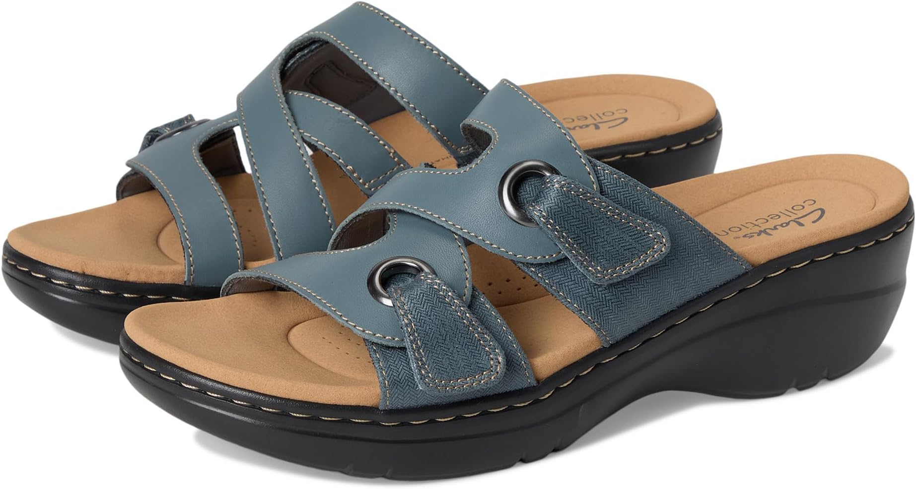 Сандалии Clarks Merliah 2 Cove, цвет Blue Grey Leather