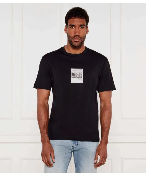 

Футболка Дарти Relaxed fit Hugo, черный