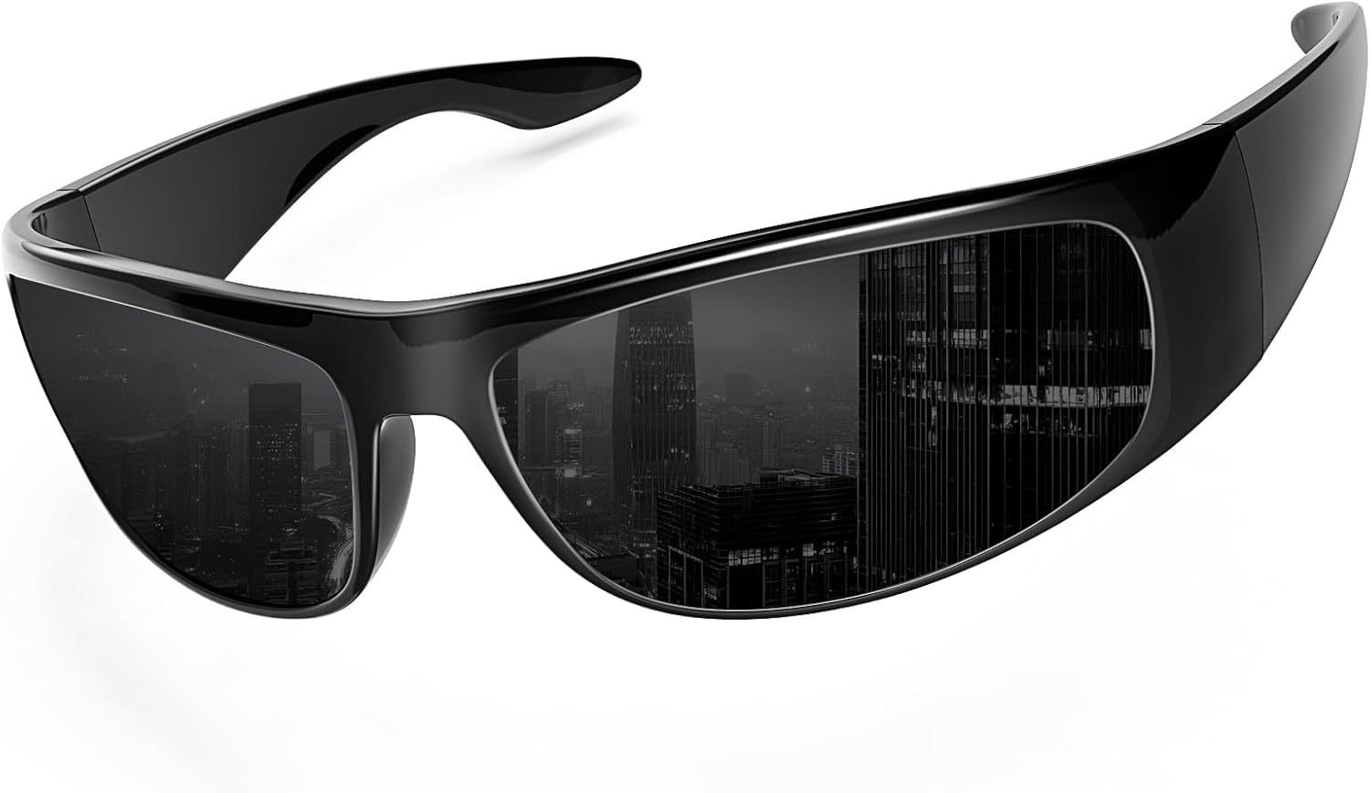 

Солнцезащитные очки WISTON с обтекаемой формой для мужчин и женщин, супертемные, для чувствительных глаз, защита UV400, модель W8005, Glossy Frame/Superdark Lens -Polarized