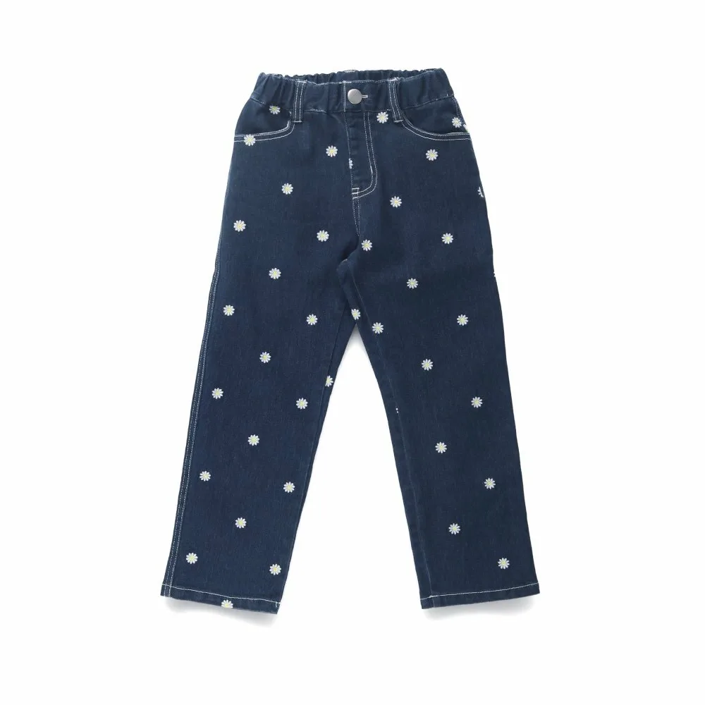 Джинсовые брюки с цветочной вышивкой Branshes, Navy blue — фото 2